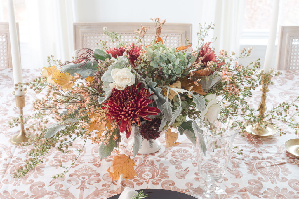 DIY Floral Centerpiece with $10 Grocery Store Flowers